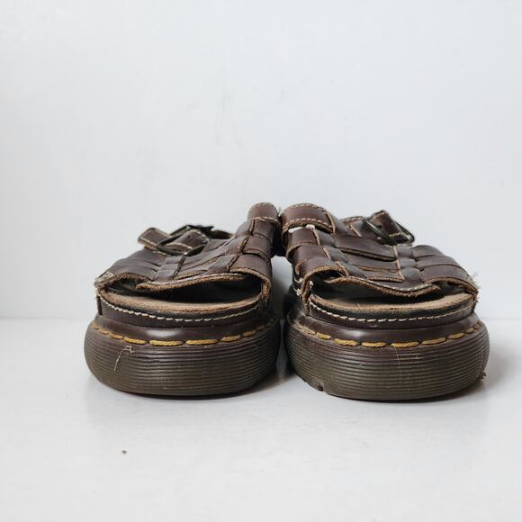 Dr Doc Martens Sandals Womens Size 6 Mens Size 4 Vintage Fisherman Leather 8092 - Picture 4 of 13
